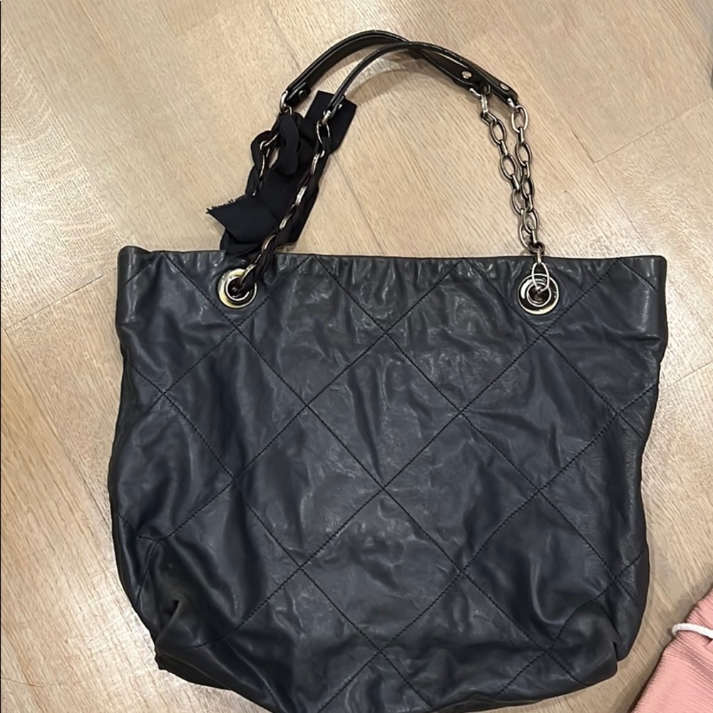Lanvin leather tote bag.
